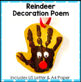 Free - Poem for Reindeer Decoration/Craft/Gift