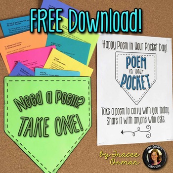 Free Poem in Your Pocket Day Printable Poems to Celebrate Poetry