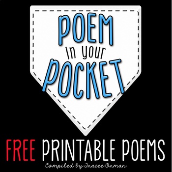Preview of Free Poem in Your Pocket Day Printable Poems to Celebrate Poetry