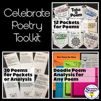Preview of Poem in Your Pocket and Poem Doodle Analysis | Poetry Month