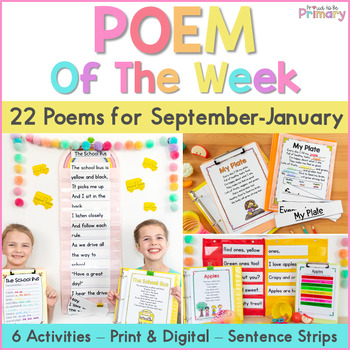 Preview of Poem of the Week - 22 Weekly Poems & Poetry Shared Reading & Fluency Activities
