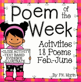 Preview of Poem of the Week Activity Pack - February-June