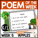 Poem of the Week Apples Kindergarten and First Grade Share