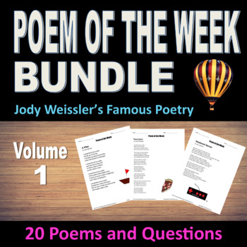Preview of Poem of the Week Bundle Vol.1 (20 Poems & questions) Poem of the Week Collection