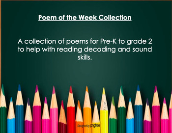 Preview of Poem of the Week Collection: PRE-K to Grade 2