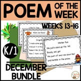 Poem of the Week DECEMBER Kindergarten & 1st Grade Shared 