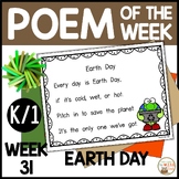 Poem of the Week EARTH DAY Kindergarten & 1st Grade Shared