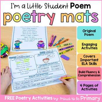 Preview of Poem of the Week - FREE Poetry Activities for Back to School