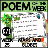 Poem of the Week MAPS & GLOBES Kindergarten & 1st Grade Sh