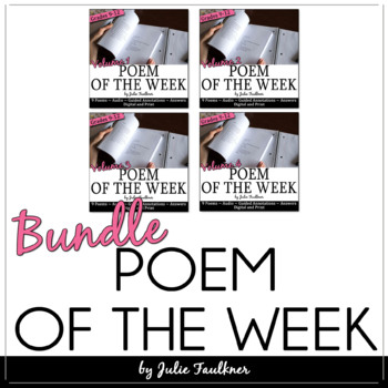 Preview of Poem of the Week, Poetry Workbook, Full Year BUNDLE
