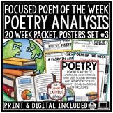 Poem of the Week Poetry Unit Notebook Reading Comprehensio