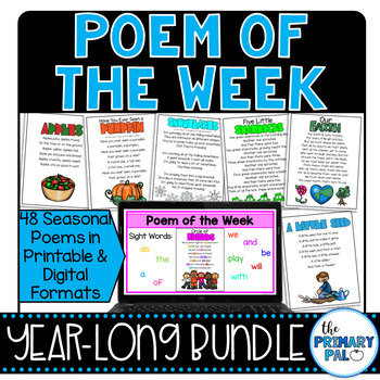 Preview of Poem of the Week Year-Long Bundle