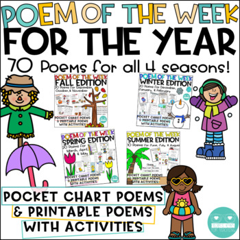 Poem Of The Week Year Long Bundle - Fall, Winter, Spring, And Summer