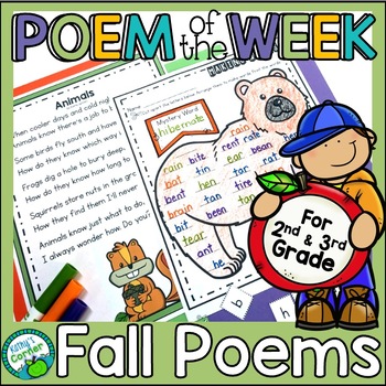 Preview of Fall Poem of the Week-Autumn Poetry for Shared Reading with Response Activities