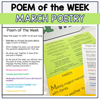 Poem of the Week for March by Hillary Kiser - Hillary's Teaching Adventures