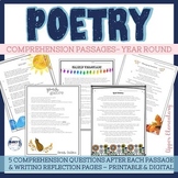 Poetry unit for elementary: four seasons poem of the week 