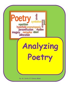 Preview of POETRY STATION: Analyzing a poem