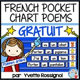 Poème GRATUIT | FREE French Pocket Chart Poem