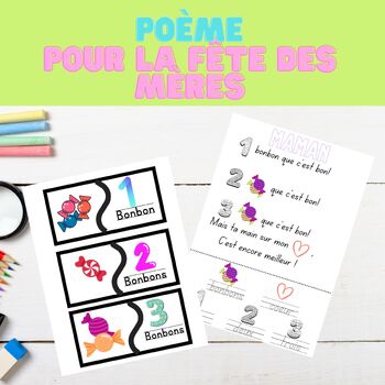 Preview of Poème à deux voix pour maman + activités pour maternelle