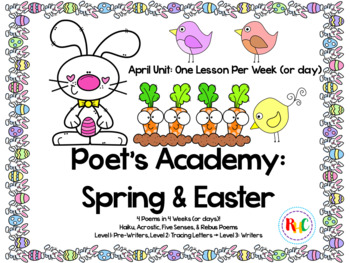 Preview of Poems | Easter | Spring | Distance Learning | Student Workbooks