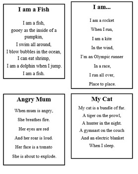 metaphor poem examples