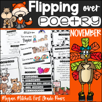 Preview of Poems November Comprehension & Fluency Poetry Practice