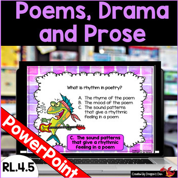 Poems Prose and Drama PowerPoint RL.4.5 by Dragons Den | TPT