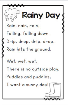 poems about weather and seasons by miss ps style tpt