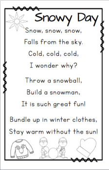 Poems about Weather and Seasons by The Literacy Dive | TPT