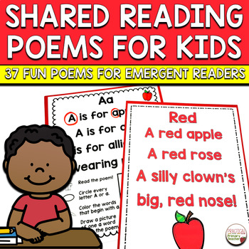 Preview of Poems and Activities for Shared Reading Alphabet Poems & Color Words