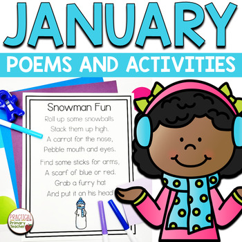 Preview of Poems and Activities for Shared Reading January Winter Martin Luther King Jr.