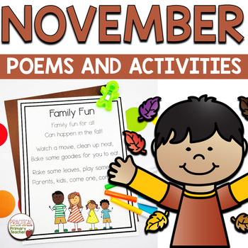 Preview of Poems and Activities for Shared Reading November