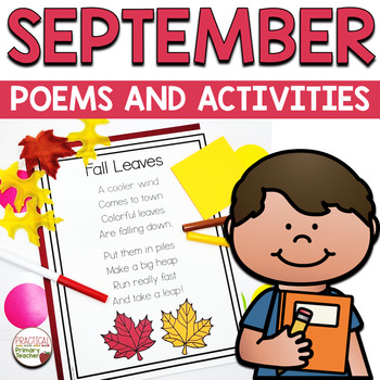 Preview of Poems and Activities for Shared Reading September