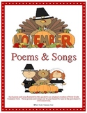Poems and Songs for November
