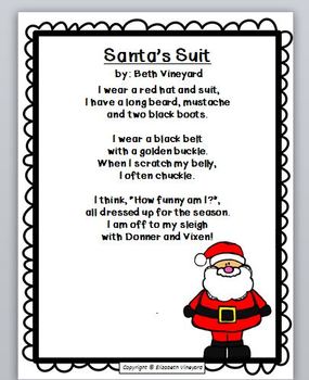 Poems for Christmas, Writing, and Coloring Math Fun Pack-Perfect for ...