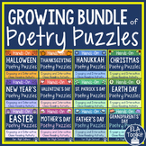 Poems for Close Reading Discussion & Analysis | Hands-On Poetry Growing Bundle