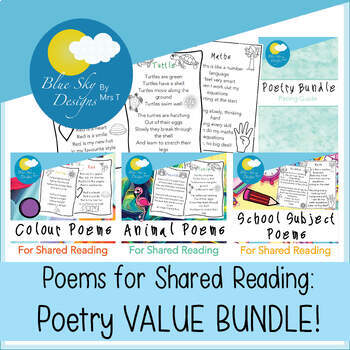 Preview of Rhyming Poems for Shared Reading: Poetry VALUE BUNDLE