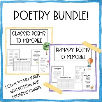 Preview of Poems to Memorize Bundle