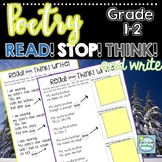 Poems with Questions Grades 1-2 with Stop and Think ~ 1st/