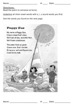 Preview of Poems with phonics and questions - whole set (19 activities)