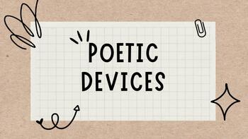 Poetic Devices: Presentation by hill1ela | TPT