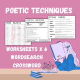 Poetic Devices - Vocabulary Worksheets (Do-Now/Bell-Ringer