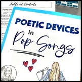 Poetic Devices with Pop Songs-- EDITABLE