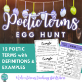 Poetic Terms Egg Hunt & Stations Review Activity {Grades 9-12}