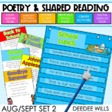 Poetry for Shared Reading - Back to School Poems Poems for
