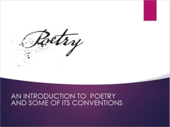 Preview of Poetry 2-Pack: PPT Presentation and Test w/ Answer Key