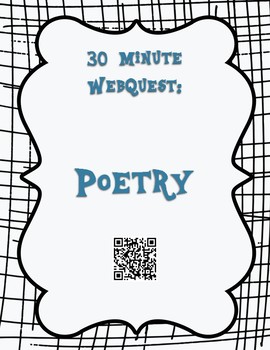 Preview of Poetry 30 Minute WebQuest