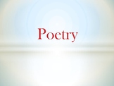 ELA Poetry (power-point user-friendly presentation)