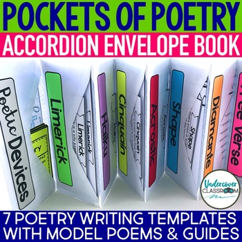 Preview of Poetry Activity | Poetry Writing Project | Poem Templates | Poetry Envelope Book