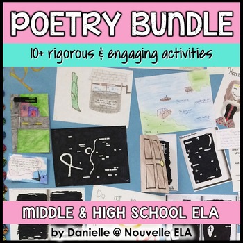 Preview of Poetry Activities Bundle - Analyzing and Writing Poetry - National Poetry Month